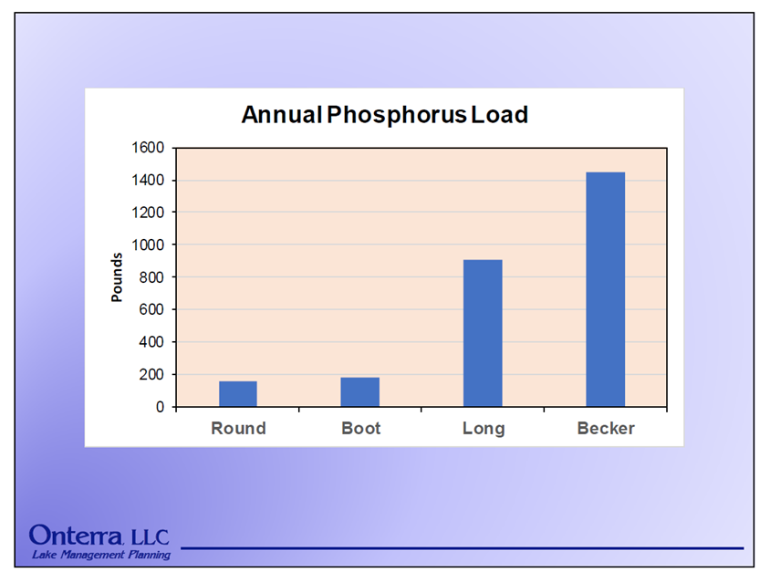 Preliminary Annual Phosphorus Loads